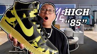 NIKE DUNK HIGH 85 ACID WASH YELLOW ON FEET REVIEW WILL THESE GO UP IN PRICE IN THE FUTURE?