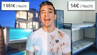 Ich habe das TEUERSTE & BILLIGSTE Airbnb gebucht.. 15€ vs. 1500€