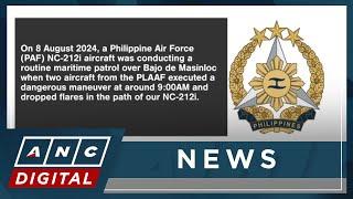 AFP condemns dangerous provocative actions of China Air Force during PAF patrol in Bajo de Masinloc