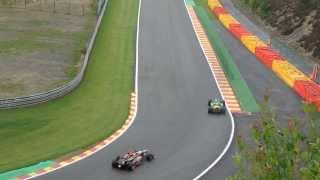 F1 Wet Qualifying Practise at Spa Francorchamps 2013