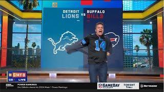 GMFB  Peter ridicules Brandts AFCNFC Divisional Predictions list Lions over Bills to Super Bowl