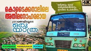 Kodaikanal Village Bus Trip  Poombarai Bus  കൊടൈക്കനാലിലെ അതിമനോഹരമായ ഗ്രാമങ്ങളിലൂടെ ഒരു യാത്ര