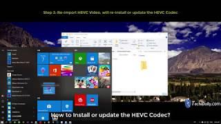 How to install or update the HEVC codec for Adobe Premiere Pro 2018 windows