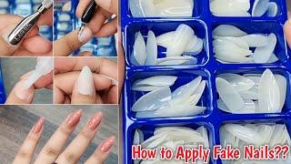 How to Apply Fake Nails like a Pro  Quick & Easy False Nails tips  Asma Khan