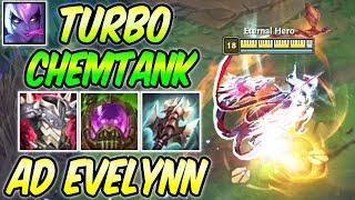 TURBO CHEMTANK AD EVELYNN  New Build & Runes  Coven Evelynn Gameplay S12  League of Legends