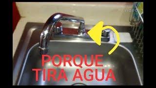 llave mezcladora tira agua cambiar empaques