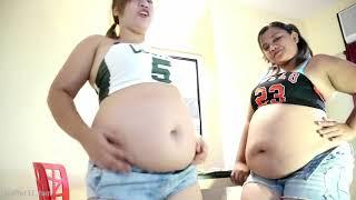 Goodgirl growing belly stuffing jian weight big big belly eating food Episode 19
