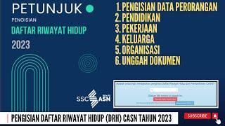 PETUNJUK PENGISIAN DAFTAR RIWAYAT HIDUP DRH PPPK 2023