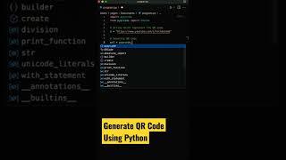 Generate QR Code using python #shorts #coding #programming