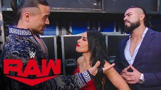 Zelina Vega walks out on Andrade & Angel Garza Raw Sept. 14 2020