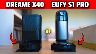 dreame X40 Ultra vs eufy S1 Pro Top Mopping Robot Showdown