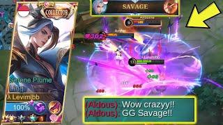 LING SAVAGE LEVIMLBB FIRST SAVAGE WITH CRAZY DAMAGE  LING FASTHAND GAMEPLAY - Mobile Legends