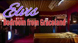 Elvis bedroom from Graceland  Elvis upstairs room in Graceland