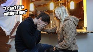 BREAK UP PRANK ON BOYFRIEND..*HE CRIES*