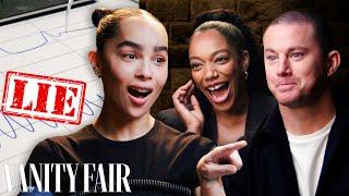 Channing Tatum Zoë Kravitz & Naomi Ackie Take Lie Detector Tests  Vanity Fair