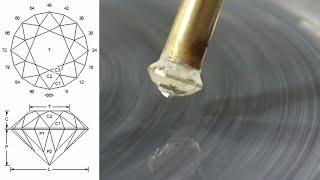 How To Cut a Round Brilliant Gemstone Using a Faceting Diagram For Beginners