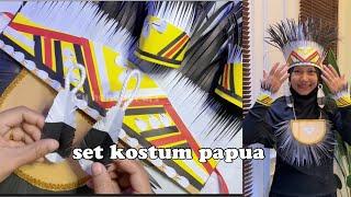 Tutorial membuat kostum karnaval adat papua