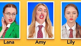 TYPES OF STUDENTS ON PICTURE DAY  Funny Situations At School by 123 GO