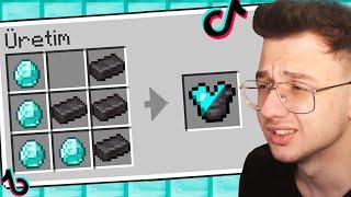 VİRAL minecraft TİKTOK hilelerini denedim 6