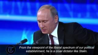 Putin Whats the difference between Cromwell and Stalin?