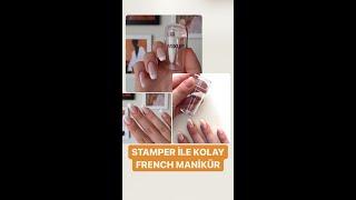 Stamper ile kolay french manikür  #frenchmanicure #kolayfrenchmanikür #bridalnails