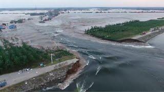 Dike breach occurs in Chinas second-largest freshwater lake 5755 evacuated