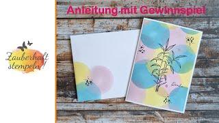 Gewinnspiel  Technikkarte  Simple Stamping  DIY Designerpapier AUFMERKSAME GRÜSSE  Stampin Up