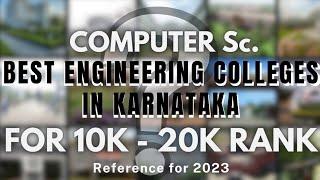 Cutoff Marks for CSE in Best Engineering Colleges of Karnataka  Through K-CET Examination  2023 