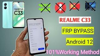 Realme C33RMX3624 Google Account Bypass Android 12