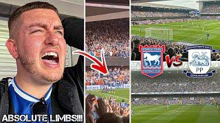 IPSWICH TOWN VS PRESTON  4-2  UNBELIEVABLE SCENES AT PORTMAN ROAD AS TOWN WIN AGAIN