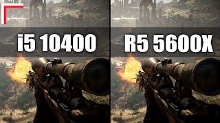 Intel Core i5-10400 vs AMD Ryzen 5 5600X — Test in 10 Games 1080p 1440p 4K