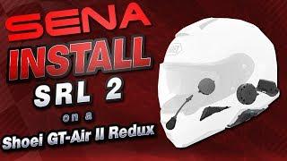 SENA SRL2 Install on the Shoei GT-Air II Helmet  Sportbike Track Gear