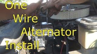 one wire alternator install