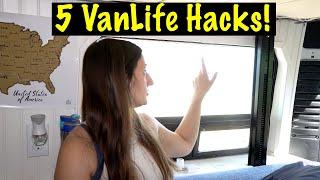 5 VAN LIFE HACKS  VanLife Tips for your van