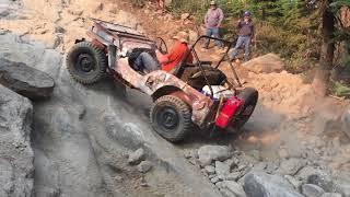 Vintage Willys Jeeps Rubicon Trail 2018 Day 2 Part 1