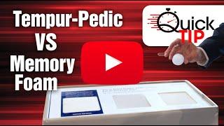 Tempur-Pedic VS Memory Foam – Whats the difference?