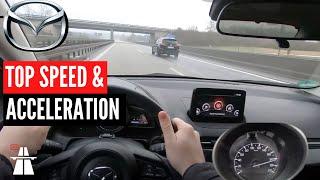  Mazda 2 Skyactiv-G 90 2018 - Top Speed on German Autobahn
