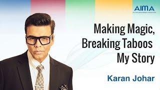 Karan Johar addressing AIMA National Leadership Conclave