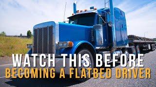 Watch This Before Becoming a Flatbed Driver Flatbed VS Van Pay Comparison Work Load