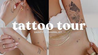 Tiny Tattoo Tour  Minimalist Fine Line Tattoos & Pain Levels