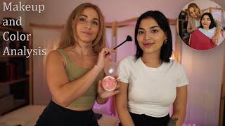 ASMR Perfecting personalized MAKEUP based on COLOR ANALYSIS  attention to detail soft spoken