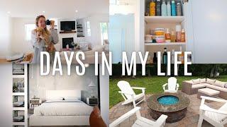 VLOG ordering more furniture organizing my bathroom backyard update + a new puppy 