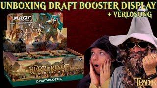 MTG Lord of the Rings Opening Draft Booster Display deutsch  Magic the Gathering  Unboxing Trader