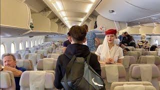 Emirates Airbus A380 - Dubai to Amsterdam Economy Class