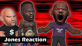 Jones Angry Reaction to Adesanyas Win vs Pereira