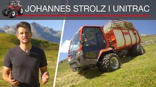 Johannes Strolz mit seinem Lindner Unitrac LDrive 122