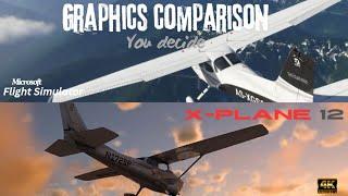 HUGE SHOWDOWN MSFS 2020 vs X-Plane 12 - Graphics Battle