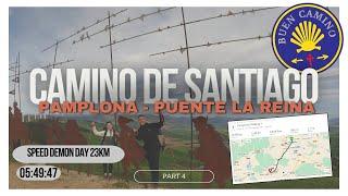 Day 4 Camino De Santiago. Pamplona to Puente La Reina