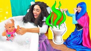 A new challenge for PRINCESSES Its your turn Funny stories for kids. Princess castle & dolls.