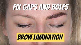 THUYA & BRONSUN Eyebrow Lamination Step by Step  Brows with Gaps & Holes
